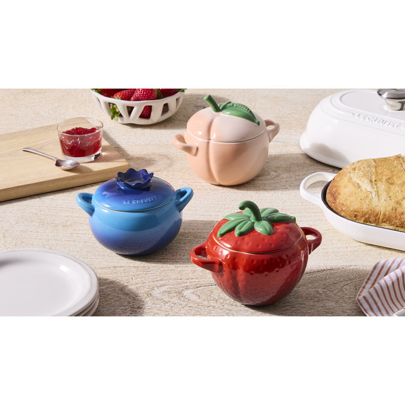 Le Creuset Stoneware Blueberry Mini Cocotte, 16 Oz. - Azure Blue